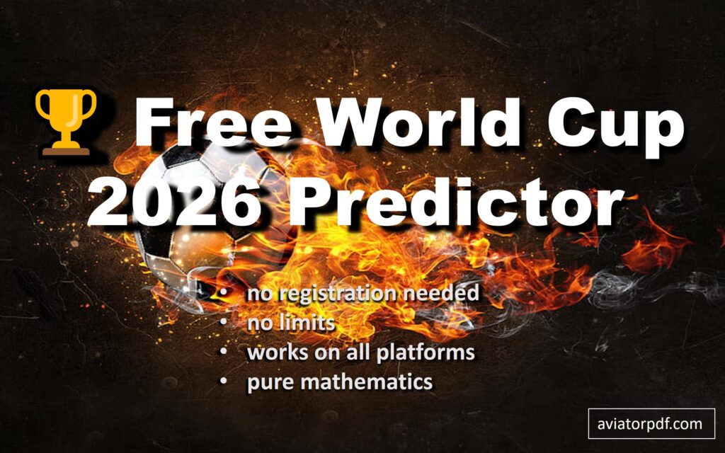 completely free world cup 2026 predictor football